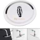NearMoon Rain Shower Head, Ultra-Thin Design-Pressure Boosting, Awesome Some Experience, High Flow Stainless Steel Rainfall Head (8 Inch,Chrome Finish)