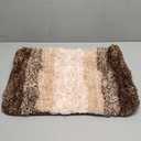 OLANLY Bathroom Rug Mat 24x16, Extra Soft and Absorbent Microfiber Bath Rugs, Non-Slip Plush Shaggy Bath Carpet, Machine Wash Dry, Bath Mats for Bathroom Floor, Tub and Shower, Brown