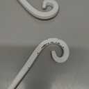 AJART White Plant Hanger Outdoor: 12-Inch Plant Hooks for Wall Indoor - Metal Plant Bracket Hook for Hanging Flower Baskets