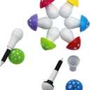 30pcs Mushroom Ballpoint Pen Cute Cartoon Retractable Ball Pen (Random Color)