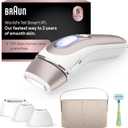 Braun IPL Skin iexpert, at Home Laser Hair Removal, Holiday Gifts for Women and Men with Free App, SMART IPL, Vanity Case, Venus Razor, 4 Smart Heads, PL7387 (White/Bronze)