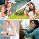 4 x 2PCS Outdoor Smart UV-Sensing Technology Sports Band Compatible with Apple Watch Band 38mm 40mm 41mm 42mm 44mm 45mm 49mm 46mm,Outdoor UV Detector Soft Waterproof Band with iWatch Series 10 9 Ultra 8 7 6 5 4 3 2 1 SE for Women and Men