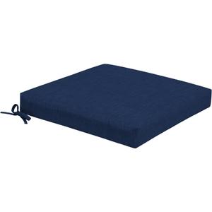 Arden Foam Outdoor Dining Seat Cushion, 19 x 19, Made with ProFoam, Rain-Proof, Fade Resistant, Sapphire Blue Leala
