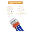 Dicio Push-in Wire connectors Nuts 300pcs terminals UL Listed Quick Connect connectors kit Low Voltage Wire Electrical connectors for Wiring 2 3 4 Port 4 Gauge Connectors Assortment Kit 24-14 AWG