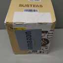 SUSTEAS Electric Kettle - 57oz Hot Tea Water Boiler with Thermometer, 1500W Fast Heating Stainless Steel Pot, Cordless LED Indicator, Auto Shut-Off & Boil Dry Protection, Glossy Silver