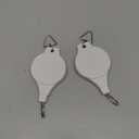 Adjustable Plant Pulley Hanger-2 Pack, Plant Pulley Retractable Hanger, Pully Hook for Hanging Garden Basket Pots, Bird Feeder Outdoor Heavy Duty (White-2Pcs-003)