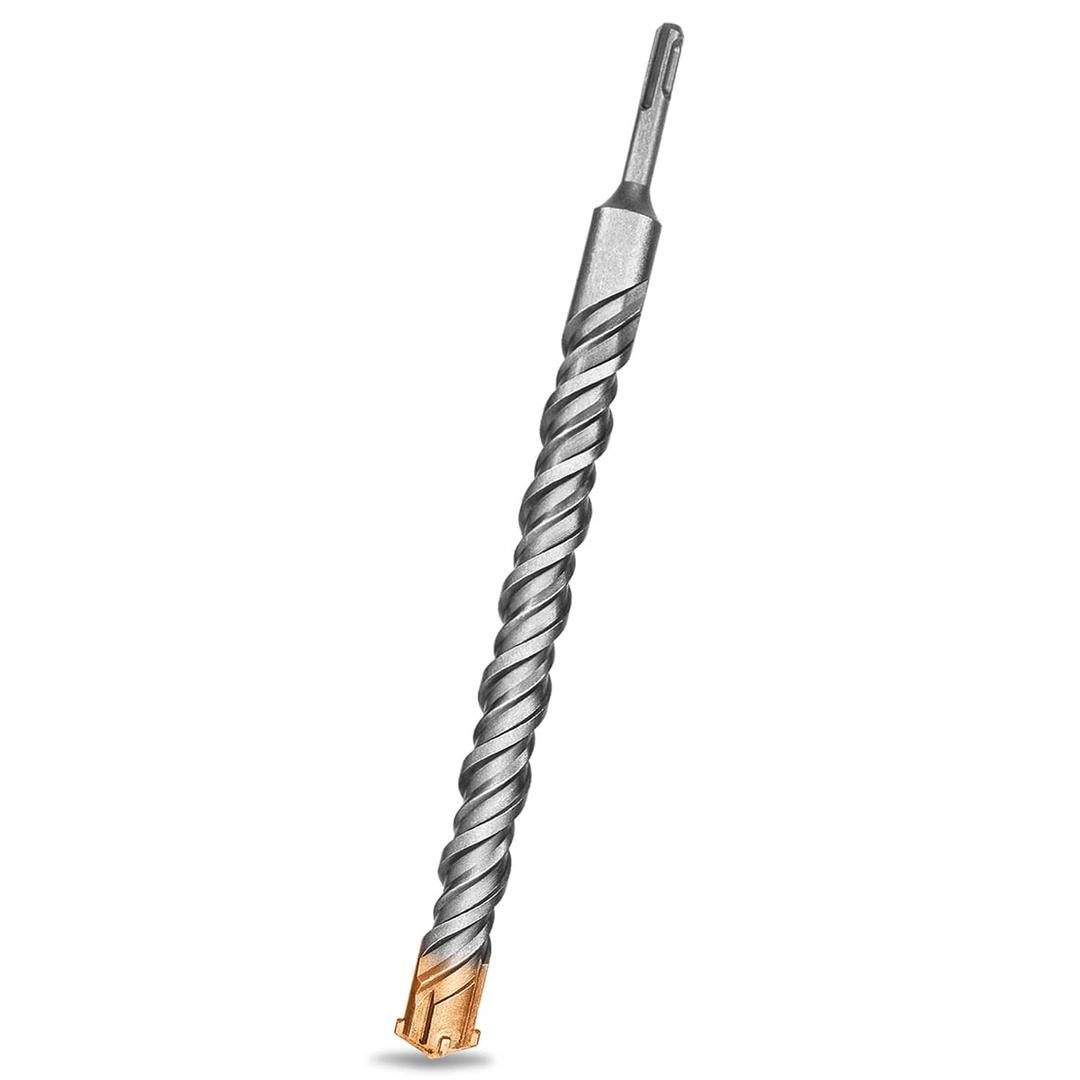 Meccion SDS Plus Rotary Hammer Drill Bits 1-1/8" x 13.8" Professional Tungsten Cross Tip Rotary Impact Drill bit for Masonry, Brick, Concrete, Walls, Brick, Marble, Stone