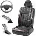 DGSL 330 PCS Disposable Car Seat Covers, Clear Plastic Vehicle Seat Protector Set Includes Wheel Covers, Gear Selector Covers and Handbrake Cover for Auto Truck Bus Accessories