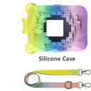 2 x JCHPINE Silicone Cover Case for Bitzee Magicals Interactive Digital Pet and Case, Protective Skin Sleeve for Bitzee Magicals Virtual Electronic Pets Accessories (Rainbow)