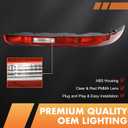 KAKSEY Rear Bumper Reflector Tail Light Fog Lamp Compatible with Audi Q7 2016 2017 2018 2019 2020 2021 2022 Replace 4M0945095A (Left Driver Side)