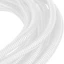 Cacovedo Cord Protectors from Pets, 30FT Electric Wires Covers Cord Covers for Pets Cord Management Protect Wires from Chewing Through Safe Around Rabbits, CatsDogs-Outside Diameter 15.8mm (White)
