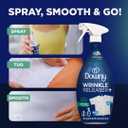 Downy Wrinkle Releaser Spray, All In One Formula, Removes Wrinkles, Static and Odor Eliminator, Crisp Linen Scent, 33.8 Fl Oz, (Pack of 4)