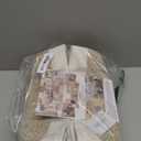 OIAHOMY 4 Pack Storage Baskets for Organizing, Small Bins for Shelves, Cute Decorative Storage Bins, Organizer Baskets for Gifts Empty, 13''Lx8.7''Wx5.1''H, Brown/White