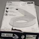 KOHLER 25876-0 Hyten 3" Height, Elevated Soft Close Round Toilet Seat, Contoured Seat with Grip-Tight Bumpers, Quick-Attach Hardware, White