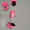 YAODHAOD Dog Shoes for Winter, Dog Boots & Paw Protectors, Fleece Warm Snow Booties for Puppy with Reflective Strip Anti-Slip Rubber Sole for Dogs, Size 5: 1.9"x1.5" (L*W), Pink