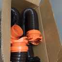 Camco RhinoFLEX Tote Tank 3-foot Sewer Hose Kit - Includes Clear 90-Degree Elbow, Drain Hose & 2 Storage Caps - Features Bayonet RV Sewer Hose Fittings - Connects Tote Tank to a Dump Station (39768)