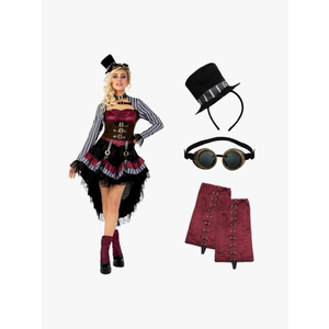 Morph, Steampunk Halloween Costumes, Victorian Steampunk Costumes for Women, Steampunk Costume Women
 Size S