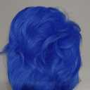Kaneles Blue Mullet Wigs for Men 70s 80s Costumes Mens Fancy Party Accessory Cosplay Hair Male Wig