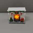1: 12 Scale Mini House Furniture and Accessories Christmas Miniature Fireplace Mini Resin Fireplace for Mini House Christmas Decoration Xmas Gift