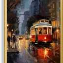 Art Shoppe Framed Print Wall Art, Vintage Wall Dcor for Living Room, Bedroom, Office, High-Resolution Image on Premium Art Paper, 3/4" Frame with Plexiglass Front, Ready to Hang, 17"x21"
