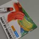 Yezavesu Framed Paint by Numbers Kit for Adults Beginner & Kids Ages 8-12, Heart Paint by Numbers with Frame, DIY Number Painting for Adults Abstract Green Plant for Home Wall Decor Gift 8X 12 inch (YOP0202)