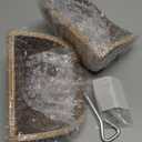 Cowboy Hat Rack for Wall,2 Pack Wooden Hat Holder,with Satin Finish Hat Hooks,Non-Damage Brim Design Can Keeps Original Shape of Hat, for Western Hat Organizer (Walnut Wood) (brown/Smalle)