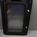 Clear Dog Playpen with Door - Height 30 Inch, 10 Panels - Reduces Indoor Puppy/Small Dog Anxiety, Black