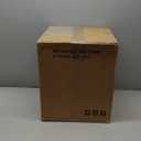 Round Ottoman with Storage Set of 2, 12.6"W x 14.17"H & 14.76"W x 17.32"H Faux Leather Button Tufted Storage Ottoman, Boucle Vanity Stool Footrest Coffee Table for Living Room, Bedroom, Brown