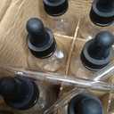 12 Pack, 2 oz Glass Eye Dropper Bottles w/ 3 Stainless Steel Funnels & 1 Long Pipette Dropper & 24 Labels - 60ml Clear Tincture Bottles for Essential Oils, Liquids - Leakproof Travel Essential Bottles