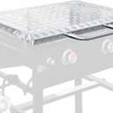Grisun 5003 Hard Top Lid Cover for Blackstone 28' Griddle, Diamond Galvanized Steel Hood Cover for Outdoor Use