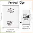 Funny Sayings Hand Towel - 6Pcs Sweet Cheeks Fun Bathroom Decorative Absorbent Soft Polyester Towels for Bathroom Bar Dining Room Kitchen Decor, Housewarming Gift for Hostess Home Friend