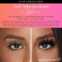 Lilly Lashes Self Adhesive Band 3D Faux Mink Eyelashes, No Lash Glue Needed, Body Heat Activated Press on Lashes, Reusable Self Adhesive Eyelashes Up to 5x, Easy to Apply & Remove (Mykonos)