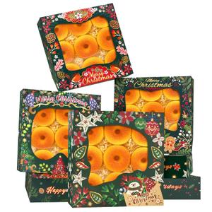 Bakepacker Christmas Gingerbread Man Bakery Boxes with Window 10x10x2.5 inches Pastry Boxes Mini Cookie Boxes for Festival Bakerys Thick & Sturdy 30 Packs