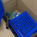 MATTHEW Cleaning Blue 22Quart Compact Mop Bucket INCL.2 Pcs Mop Head with Side Press Wringer On Wheels,Tandem Portable Floor Cleaning Wavebrake,Ideal for Household,Industrial,Restaurant,Janitorial Use