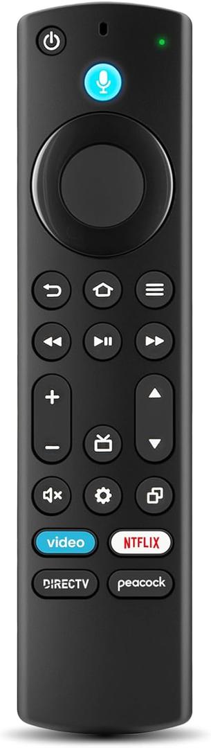 Replacement Remote for Fire Smart TV, Compatible with Insignia Toshiba TCL Hisense Fire Smart TV, Simple Setup, Voice Control - Not for Roku OS