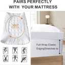 2~3In Mattress Topper Queen for Back Pain Relief, Add Cushion for Firm Mattresses, Better Sleep - Cooling Cloud-Like Comfort Extra Fluffy Layer, RV Mattress Pillow Top, 8-21" Deep Pocket