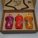 Tommee Tippee Sportee Bottle, Sippy Cup for Toddlers, 12 months+, 10oz, Spill-Proof, Bite Resistant Spout, Easy to Hold Design, Pack of 3, Pink, Red and Orange (Small)