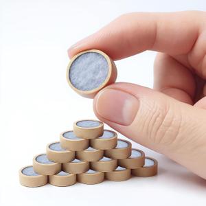 100 Pack Universal Active Carbon Filters  0.9" Flexible Cotton Refills for Silicone Mouthpieces  Triple-Layer Filtration for Smooth Airflow