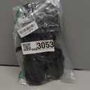 Colgo Thong Flat Sandals, Casual Women T-Strap Dress Sandals with Adjustable Ankle Buckle for Summer Wedding (9, Ls Black/Sdl)