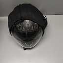 TRIANGLE Full Face Motorcycle Helmets,Off-Road Motocross Helmet for Men & Women,Dual Visor with Internal Tinted Sunshield,Open Face 3/4 Adult Racing Helmet DOT Approved(XXL) (Black White)