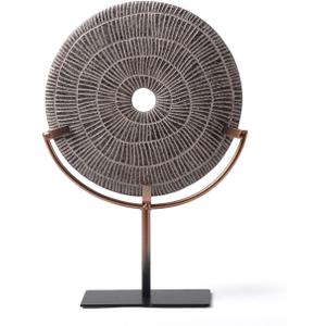 HAUCOZE Modern Sculpture Decor Abstract Statue Figurine Screen Art Table Centerpiece Gift for Desktop Bookshelf Polyresin 13.5 inch