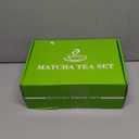 7Pcs Japanese Matcha Tea Set, Matcha Kit with Matcha Bowl (with Pouring Spout), Matcha Whisk, Whisk Holder, Strainer - Elegant Matcha Set for Gifting and Personal Use, Gift Box Packaging (white)