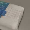 Ergonomic Wireless Keyboard with Cushioned Wrist Rest, Wave Keys, Phone Holder, Comfortable Natural Typing, 2.4GHz Full Size Cordless USB Computer Keyboard for Windows, Mac OS, Laptop, PC (White)