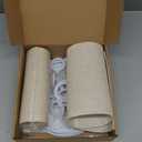 Small Lamp Shades Set of 2, Beige Drum Lampshades 8.7''Top X 8.7'' Bottom X 7.9'' High, Replacement Lamp Shades Natural Linen for Table Lamps Floor Lamps Chandelier Lamps, Easy Assembly Required