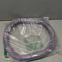 14 inch D Shaped Steering Wheel Cover for Prius Civic, Nappa Microfiber Leather Non-Slip Breathable Fabric, Warm in Winter and Cool in Summer, Purple Small 13.5 inch to 14 inch