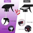 AMORIX 12PCS Spray Bottle Nozzle Trigger Sprayer Black Spray Top - Heavy Duty Replacement Nozzle with Mist Stream Sprayer, Fits 28/400 Boston Spray Nozzle for Bottles, Gardening, Cleaning Solutions