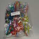 24 PCS Summer Drinking Crazy Straws for Kids Beach Ball Pool Flamingo Summer Themed Birthday Party Supplies Favors Decorations with 24 PVC Cute Charm, 2 Cleaning Brushes Reusable Straw