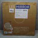28 Inch Round LED Bathroom Mirror with Lights, Circle Lighted Vanity Mirror