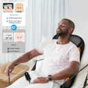 COMFIER Ultra-Slim Heated Back Massager for Chair,Deep Tissue Shiatsu Back Massager with Heat,UpDown Moving 10 Massage Nodes,Upper/Lower/Full Back Relief,Fathers Day Gift for Dad