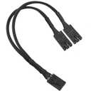 Fan RGB Splitter Adaptor Hub 4PIN 1 in 2 Male and Female Fan Extension Cables Lighting Node Core 9 inch For Fan Extension Cables